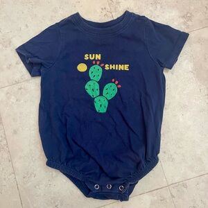 Hannah Andersson Baby 12-18 mo 75cm Onsie Catcus Sun Vaca shirt